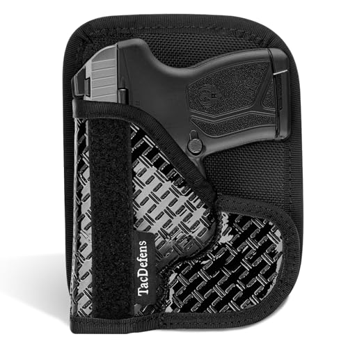 TacDefens Pocket Holster Fits LCP MAX, Ambidextrous Compatible with LCP MAX Holster, Concealed Carry, Non-Slip Material, Front Sight Protection, Removable Outer Flap