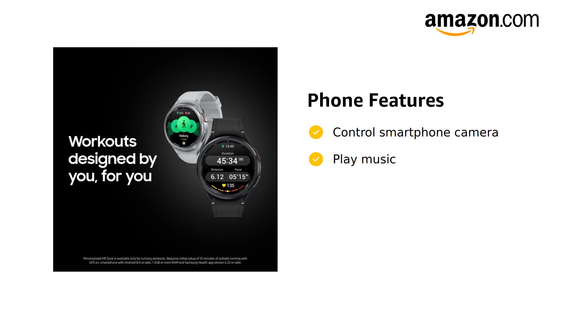 Amazon.com: Samsung Galaxy Watch 6 Classic 43mm LTE Smartwatch