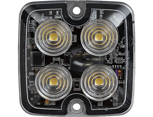 Image of Buyers Products, 2in. LED Emergency Warning Flash Work Truck Strobe Light, Light Type LED, Lens Color Clear, Included (qty.) 1 Model# 8892141