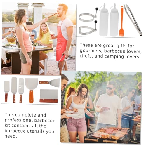 Kit de utensilios de barbacoa portátil de acero inoxidable miniatura 2
