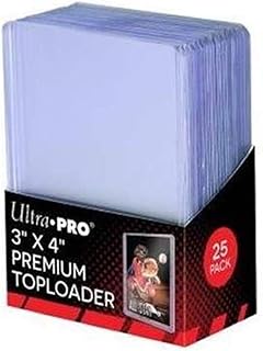 Ultra Pro 3" x 4" Super Clear Premium Toploader Card Protector | 25-Count per Pack | 1-Pack