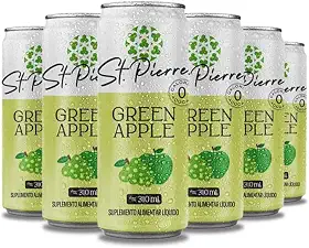 Combo Pack 6 latas Refrigerante Diet Zero Açúcar 310ml Pierre (Green Apple)