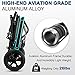 WISGING Ultra-Light Transport Wheelchair - Folding Portable Wheelchair with Bag - Trolleys for Elderly Aircraft Travel with Hand Brake
