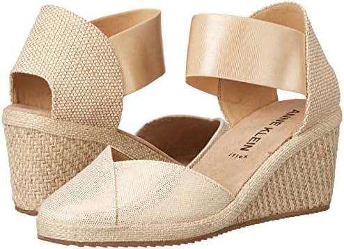 Anne Klein womens Zoey Wedge Sandal, Natural Gold, 7 US | Image 6
