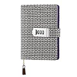 Notebooks and Journals Password Agenda Office Stationery Note Book School Supplies (Argento,Talla nica)