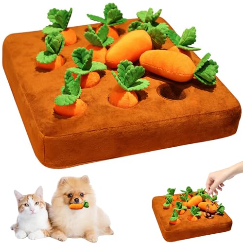 MeHoo Karottenbeet Plüsch Hundespielzeug