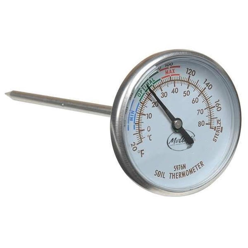 Bimetal Thermom, 2 in Dial, 20 to 180F, Mfr: 5976-35-A