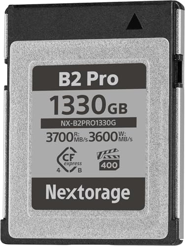 Nextorage ���{���[�J�[ CFexpress 4.0 TypeB 1330GB VPG400 �ő�ǂݏo�����x3700MB/s �ő发�����ݑ��x3600MB/s pSLC�t���b�V������������ �n�C�G���h���f�� �������A�� RAW�B�e 4K/8K�^��