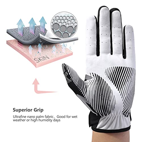 Acetho Men’s Golf Glove,Breathable Leather With Excellent Grip And Durable And Long-Lasting Golfing Glove Perfect For Golfers Of All Levels #TOP2