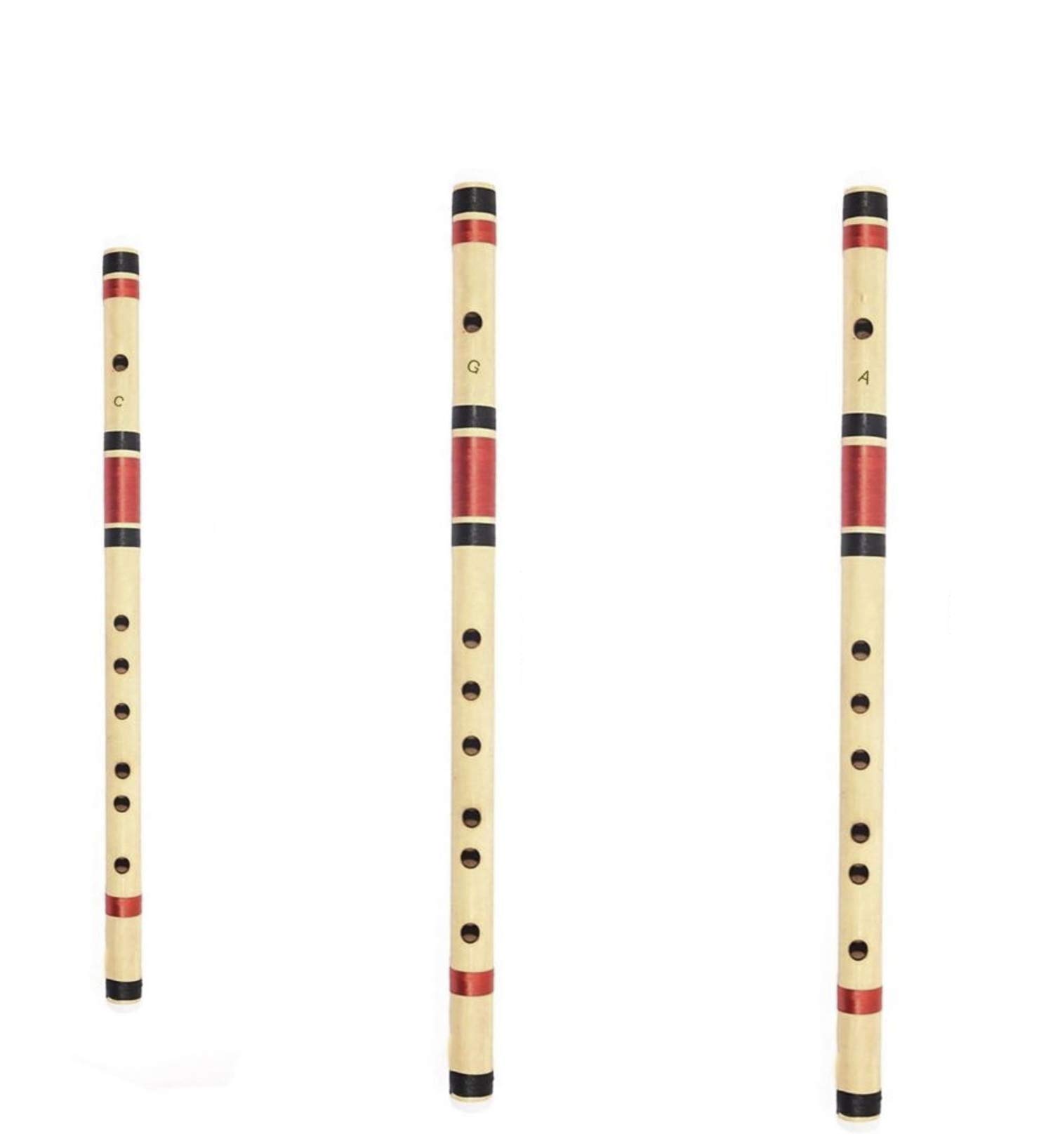 Cola Music Set of C-Scale, G-Scale & A-Scale Bamboo Flute