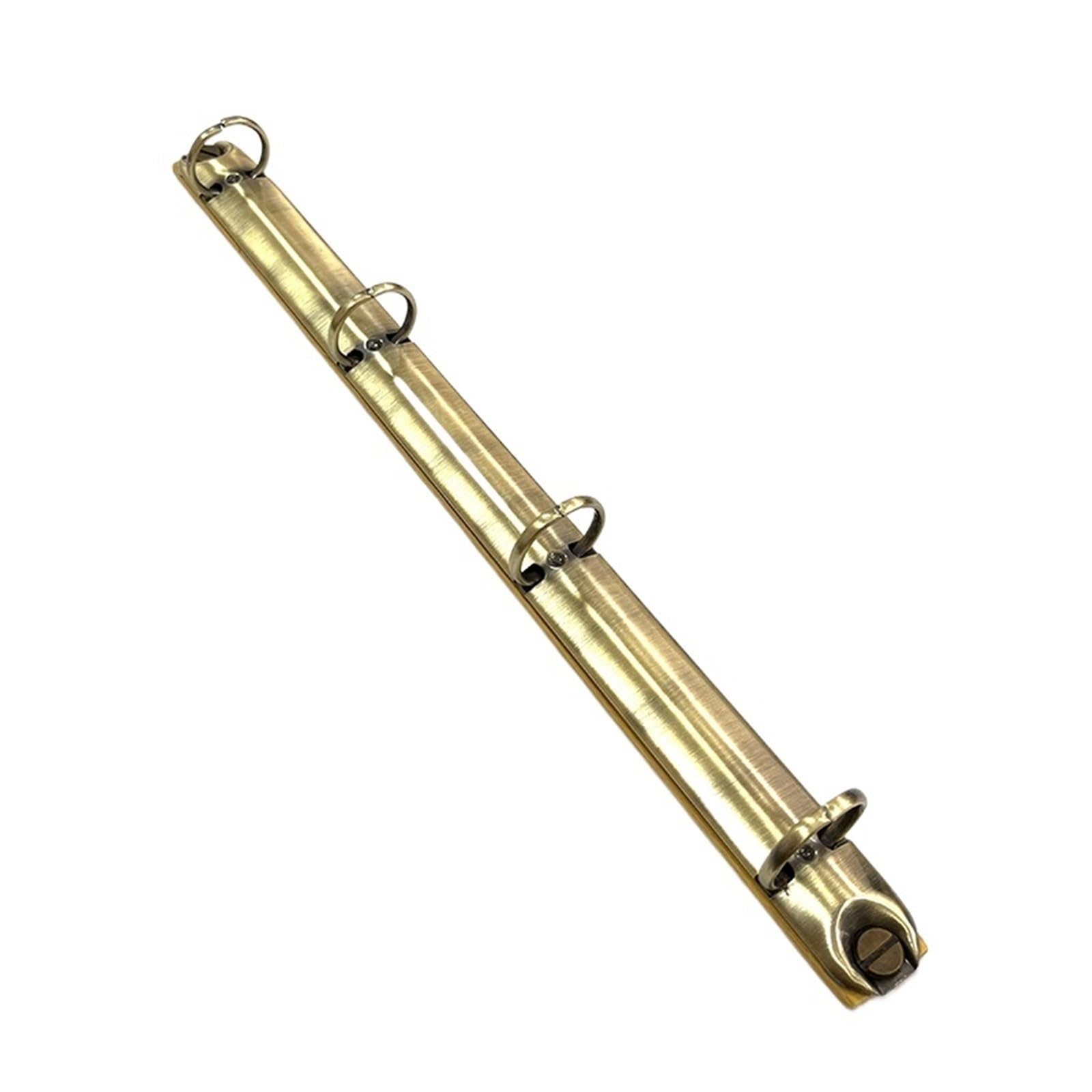 Metal Ring Binder Mechanism, A4 20mm 4-Ring Metal D-Ring Binder Mechanism Replacement Pack of 2 Multicolor(Bronze)