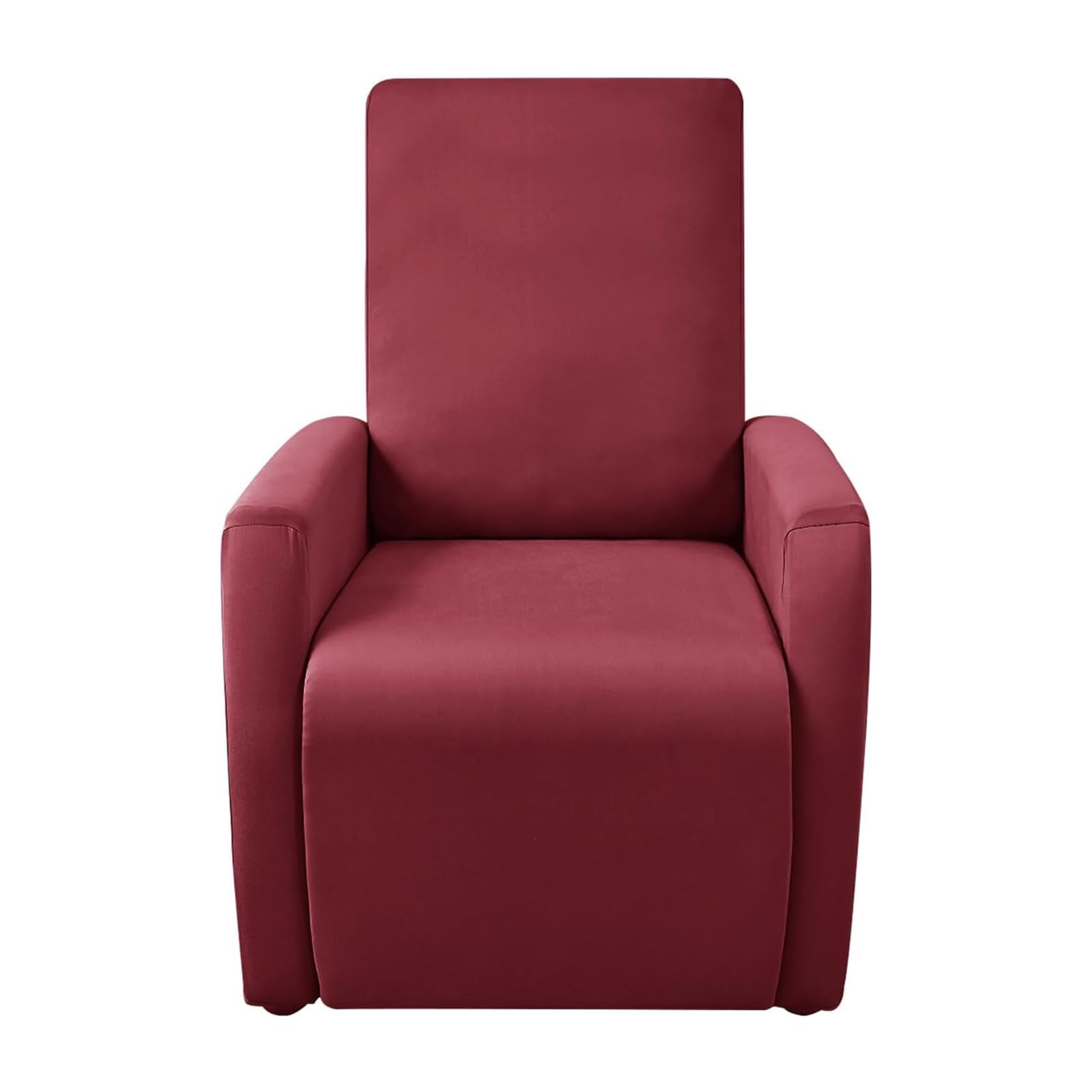 Copripoltrona Relax Reclinabile, Copridivano Relax Reclinabile Elasticizzato, Coperture per Elettrica Divano con Tasche, Fodera per Poltrona Lavabile (Rosso Vino)