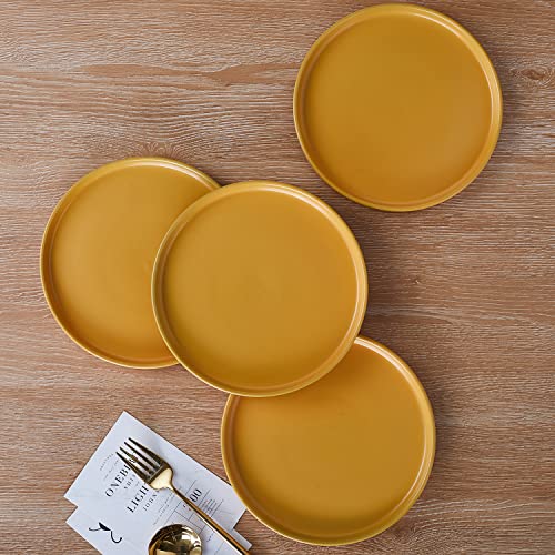 Image of Stone lain Cleo Stoneware Dinnerware Set, 16-Piece Service for 4, Yellow