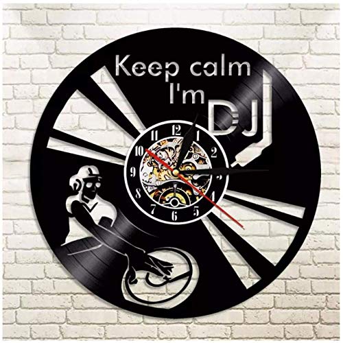 Vinyl Clock DJ Mixer Vinyl Schallplatte Wanduhr 3D Modernes Design Büro Bar Raum Wohnkultur Kreative Kunst Wanduhr Geschenk 12 Zoll (30 cm) im