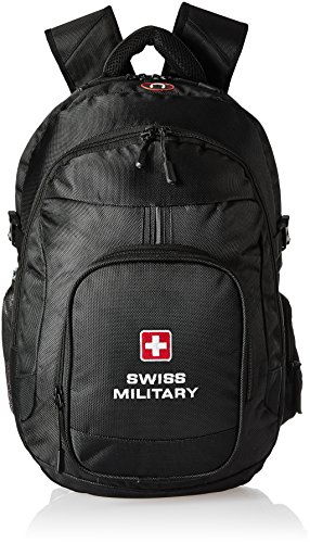 60% OFF on Swiss Military Polyester 46 cms Black Laptop Backpack
