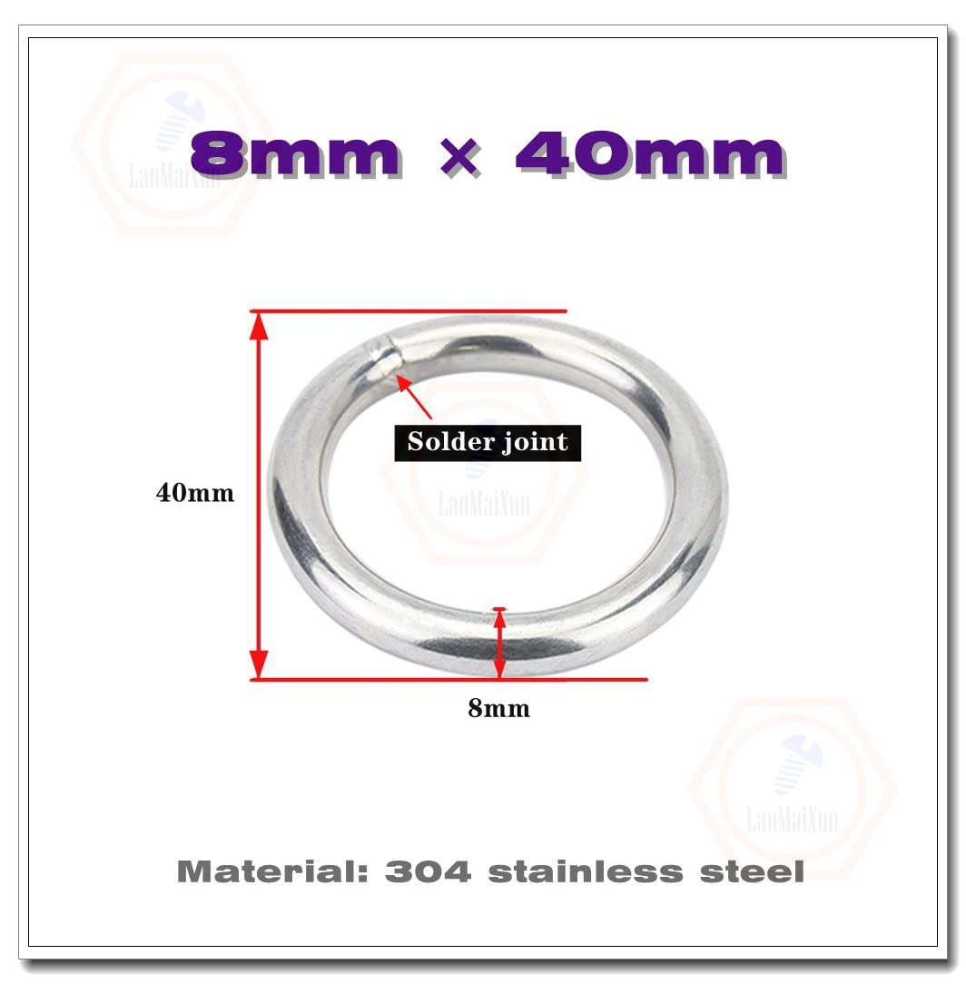 sourcing map Roestvrij staal 304 O-ringen, 4 stuks 80 mm (3,15 inch sourcing map Roestvrij staal 304 O-ringen, 4 stuks 80 mm (3,15 inch