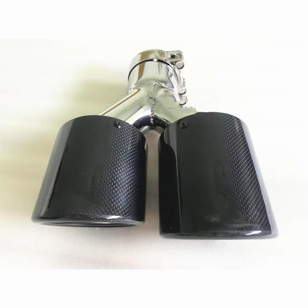 Terminale Di Scarico Doppio In Acciaio Inossidabile Per Auto Terminale Scarico Doppio(54-89MM)