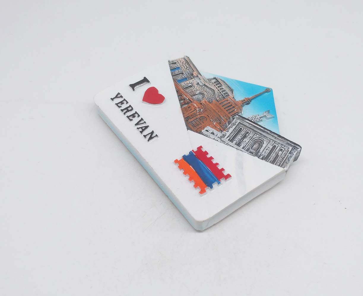Yerevan Armenia magnete da frigorifero 3D souvenir da viaggio decorazione per frigorifero adesivo magnetico collezione artigianale