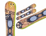 Snowblades Mini Woody Ski Blades Kurzski Vollholzkernski Bügelbindung...