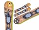 Snowblades Bladefun Mini Woody Ski Blades Kurzski