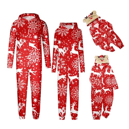 Family Christmas Pajamas Matching Sets, Xmas PJs Mathching Set, Holiday Family Sleepwear Sets Long Sleeves and Pants