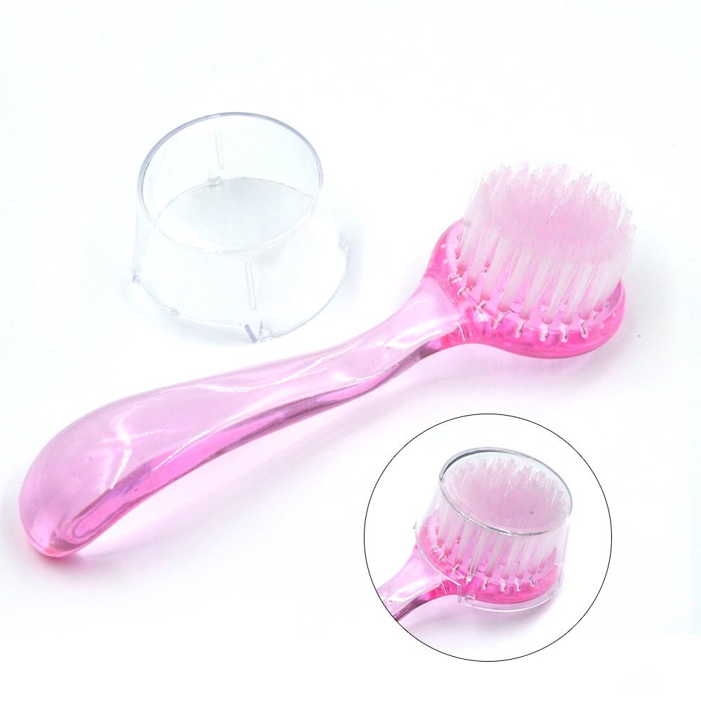 maniglia nail art spazzola di pulizia set manicure unghie e piedi scrubbing Cleaner e vestiti scarpe spazzole 6pcs