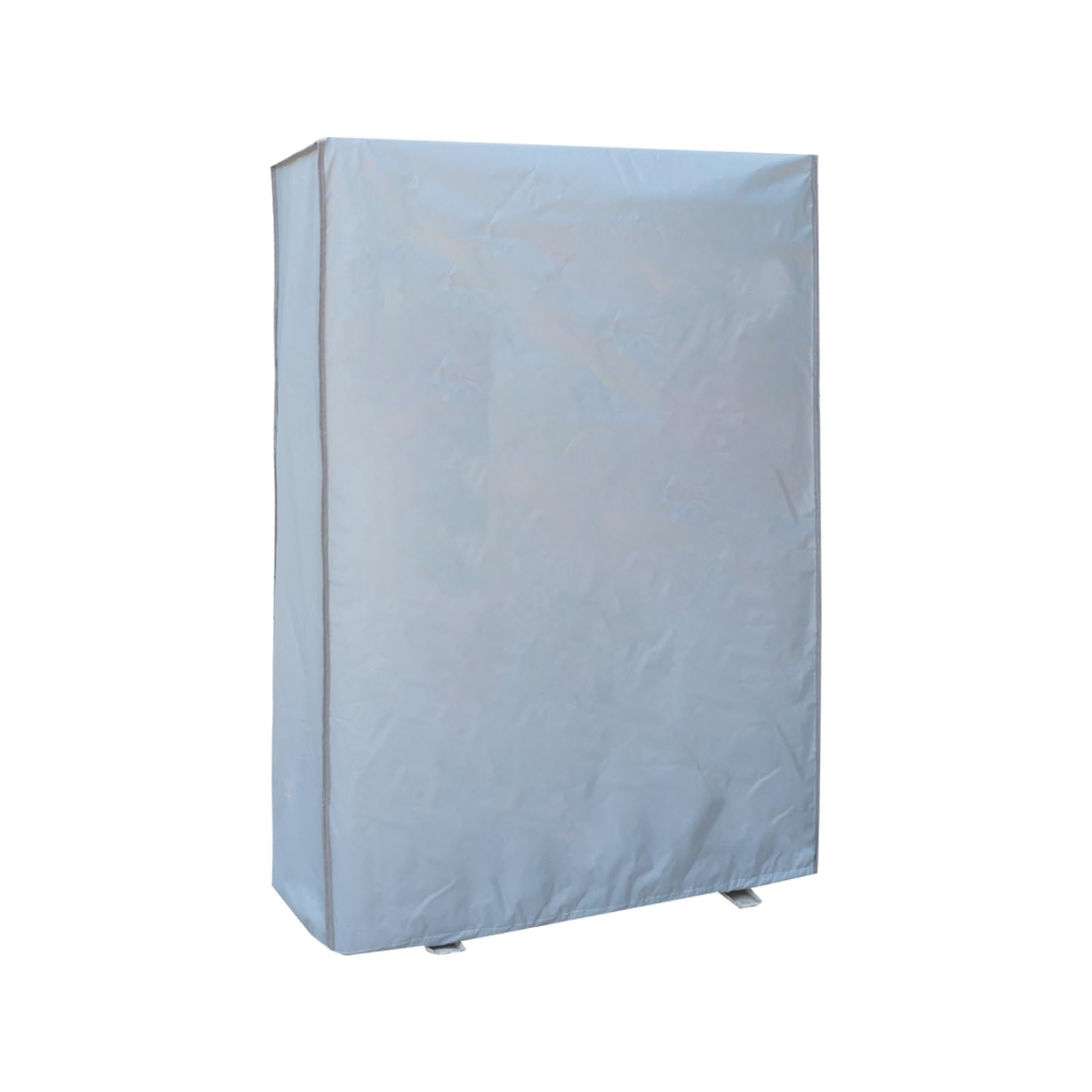 Copri Condizionatore da Esterno Grande, Coprimotore Condizionatore, Tessuto Oxford, Protezione su 5 Lati, Antisole, Impermeabile(Gray,98x38x138cm)