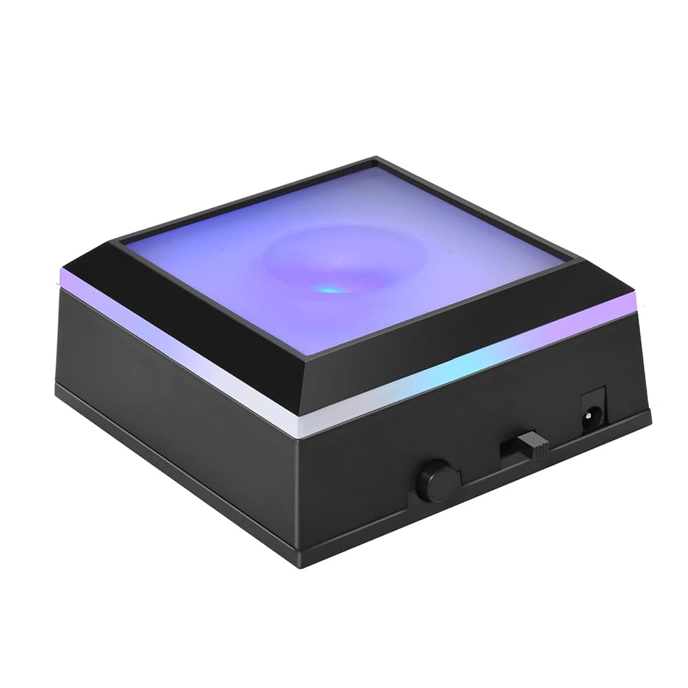 Amazon｜IFOLAINA 光るコースター LED台座 レインボー ハー