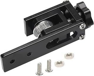 Upgraded Ender 3 2020 Profile X-axis Synchronous Belt Stretch Straighten Tensioner Compatible with Creality Ender 3 V2 Ender 3s CR10 CR10S Pro Tronxy X3 3D Printer (Black)