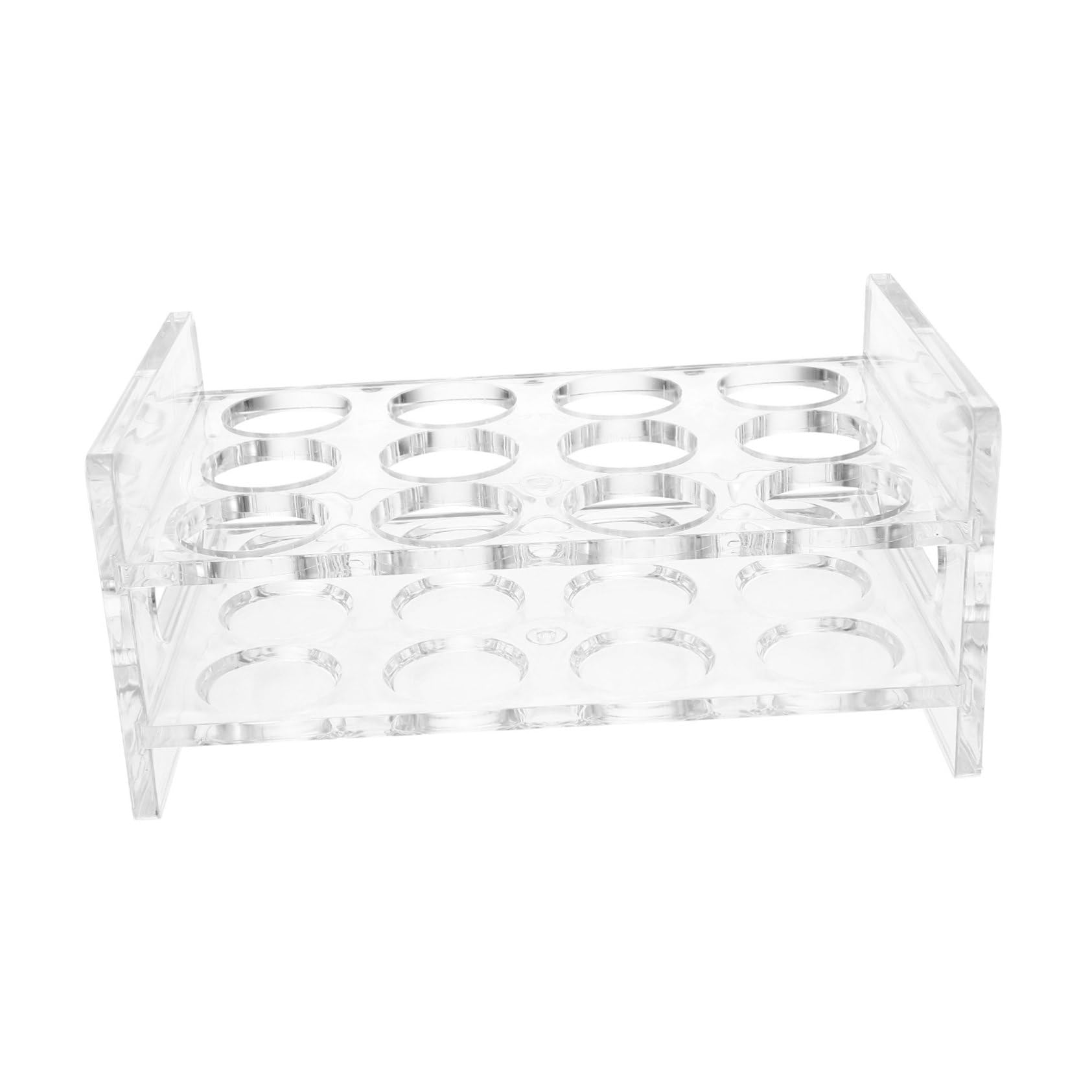 OFFSCH Acrylic Shot Glass Rack Desktop Organizer for Shot Glasses Compact Holder for Bar Party Use Easy to Clean Stable Base Multi Cup Storage