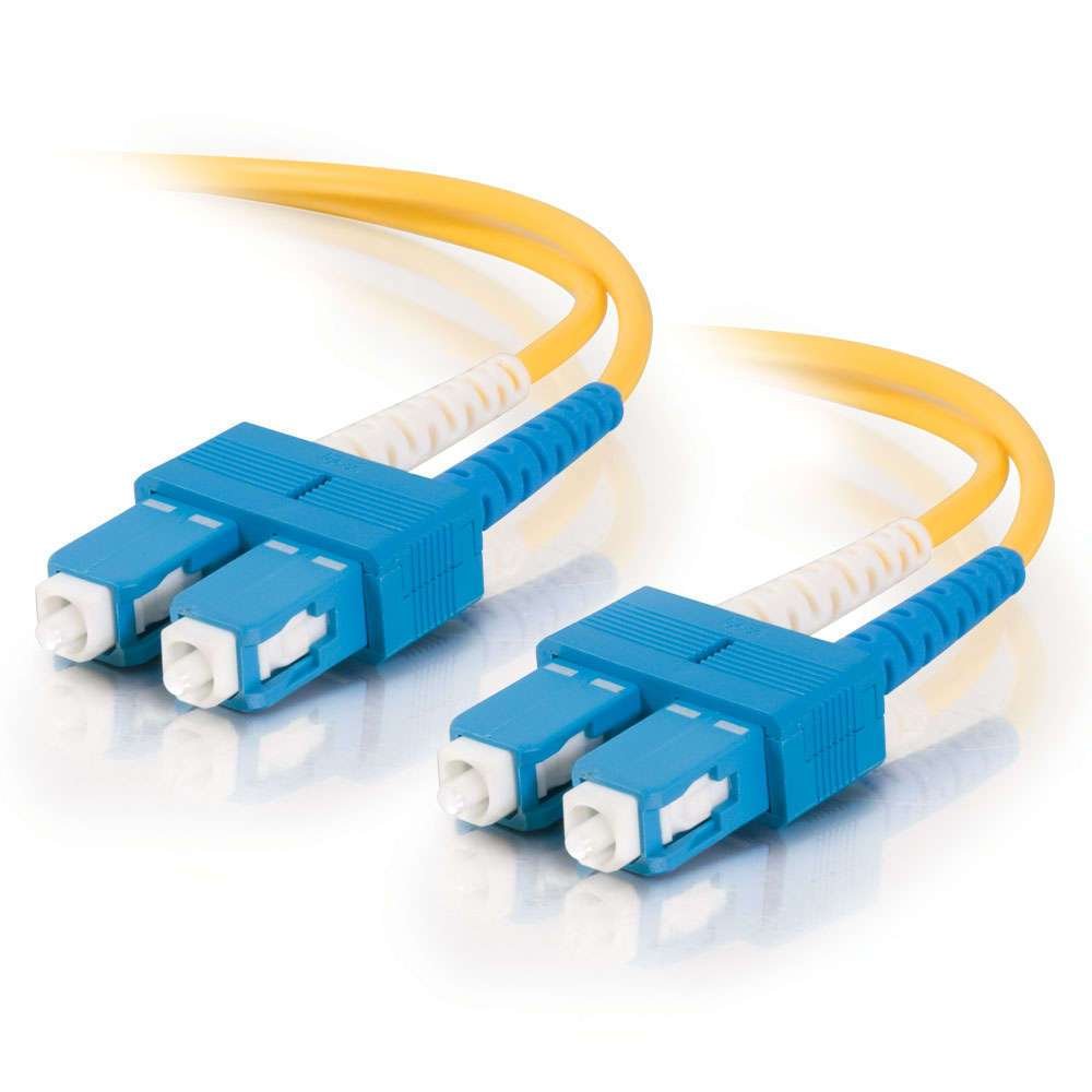 C2G 85568 Câble fibre optique SC/SC LSZH Duplex 9/125 SM 1 m Multicolore