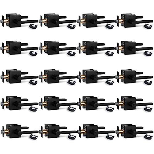 Image of NEWBANG (20Pack Hall /Closet Lever Handle Lock in Aged Matt Black- Door Lock Handle in Matt Black for Passage Door