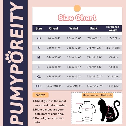 PUMYPOREITY Sphynx Cat Clothes, Stretchy Sweater, Soft Shirt, Pullover Pajamas, Turtleneck for Sphynx, Cornish Rex, Devon Rex, Red, XS - Image 5
