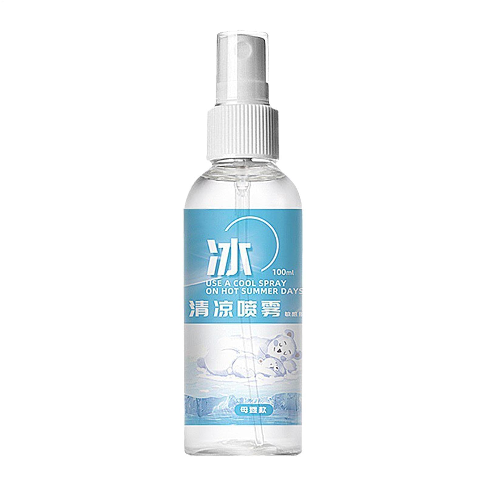 Spray chłodzący do ciała, naturalna mgiełka miętowa do szybkiego chłodzenia, 100 ml przenośne urządzenia chłodzące dla rodziny, na kemping, wędrówki, wycieczki, sport