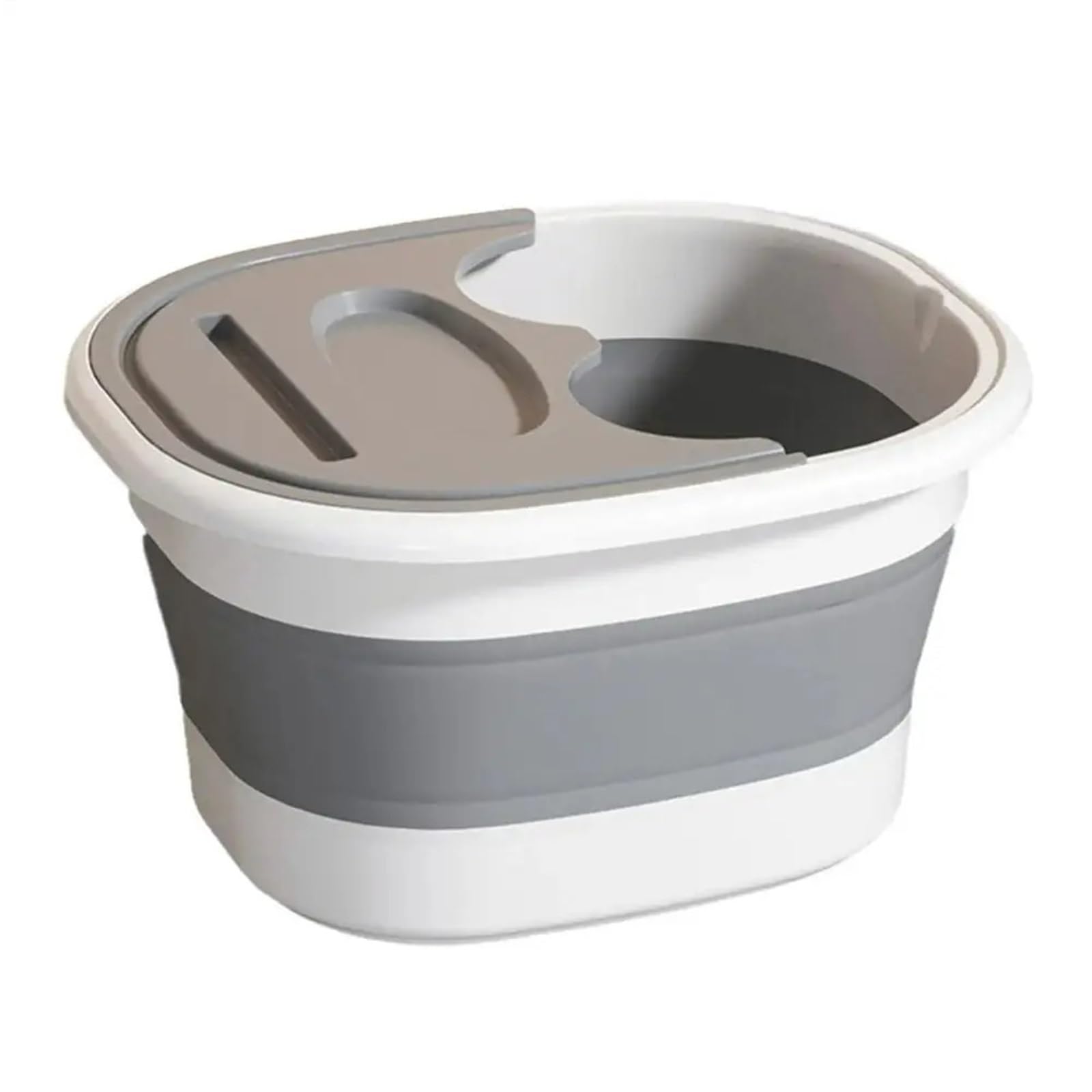 Baño De Pies Plegable Cubo plegable for remojo de pies, lavabo for masaje , cubo for , multifunción(Grey)