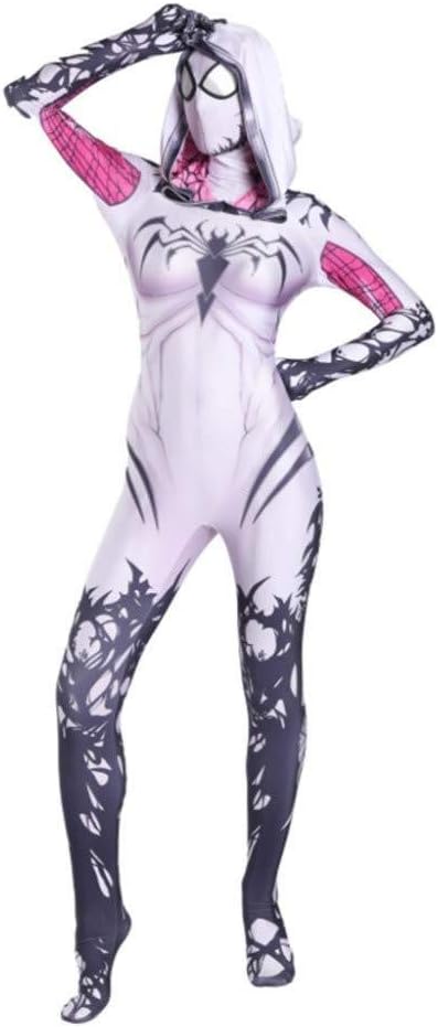 Gwen Female Venom Spider Costume Show Props Dress Role-playing Body Tights Anime,Adult-M