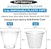 Party Essentials 9 oz Disposable Old Fashioned Tumblers Party Cups for Cold Drinks Cocktail Wine Parfait Fruit Ice Cream Cupcake Yogurt Smoothie Snacks, 25 Count (Pack of 1), Clear, Hard Plastic