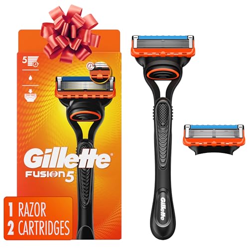 Gillette Fusion5 Men's Razor with Handle and 2 Blade Refills