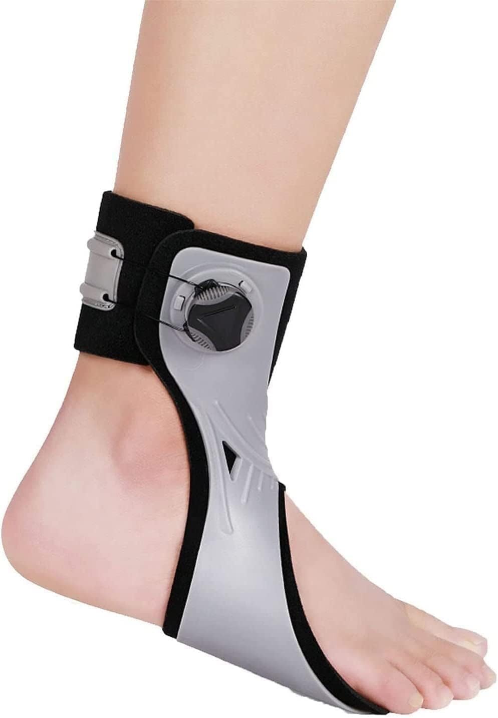 Ortesis para pie caído, ortesis de tobillo, ortesis AFO, soportes para fascitis, férulas para hemiplejía, zapatos para accidente cerebrovascular, estabilizador para caminar.(Right foot,Large)