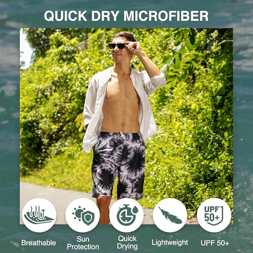 Image of Kanu Surf Men's Big Viper Extended Size Stripe Swim Trunk