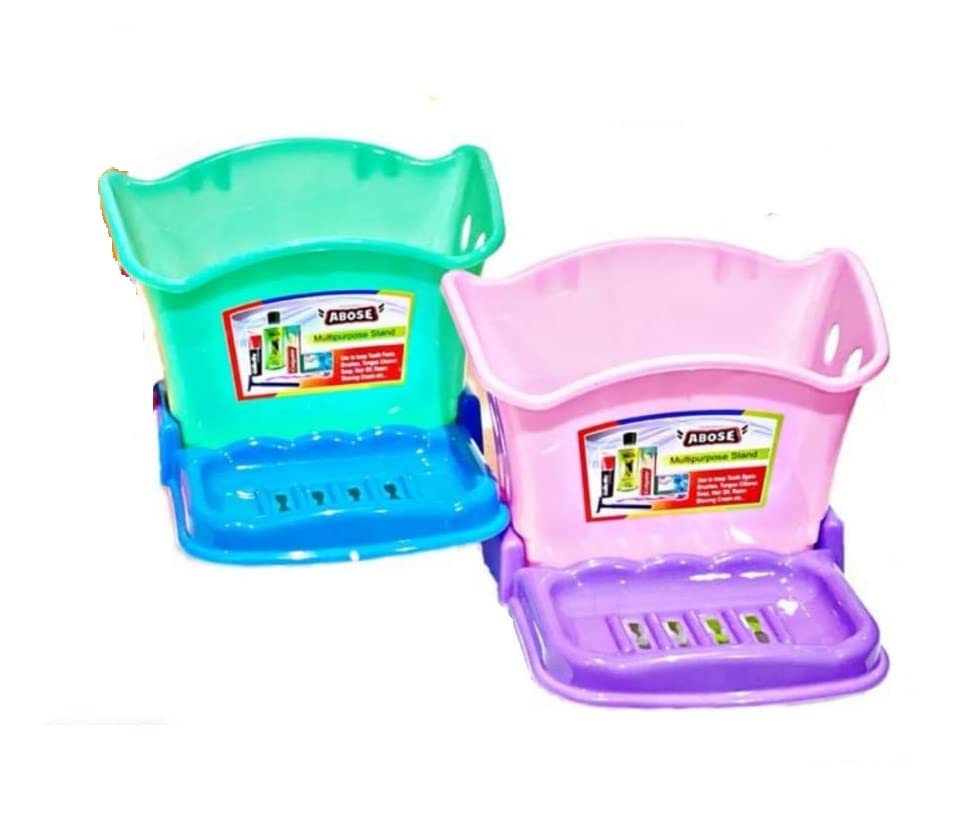 Blumfye Multipurpose Tooth Brush Holders with Single Soap Dish (Multicolor) (B0BDSFB2KV) Amazon Price History, Amazon Price Tracker