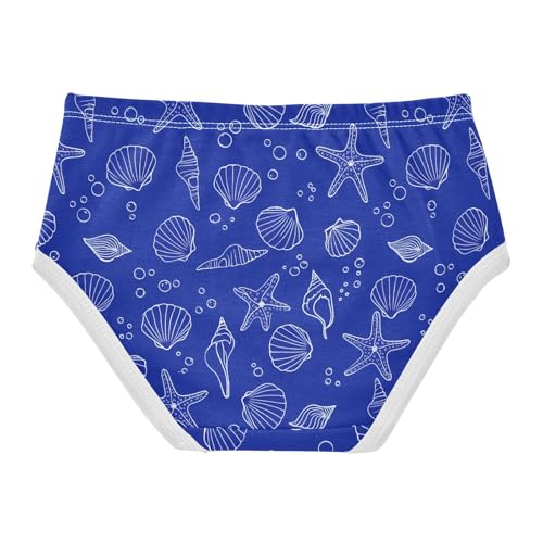 Ocean Shell Starfish Blue Toddler Girls's Underwear 2T 23029142