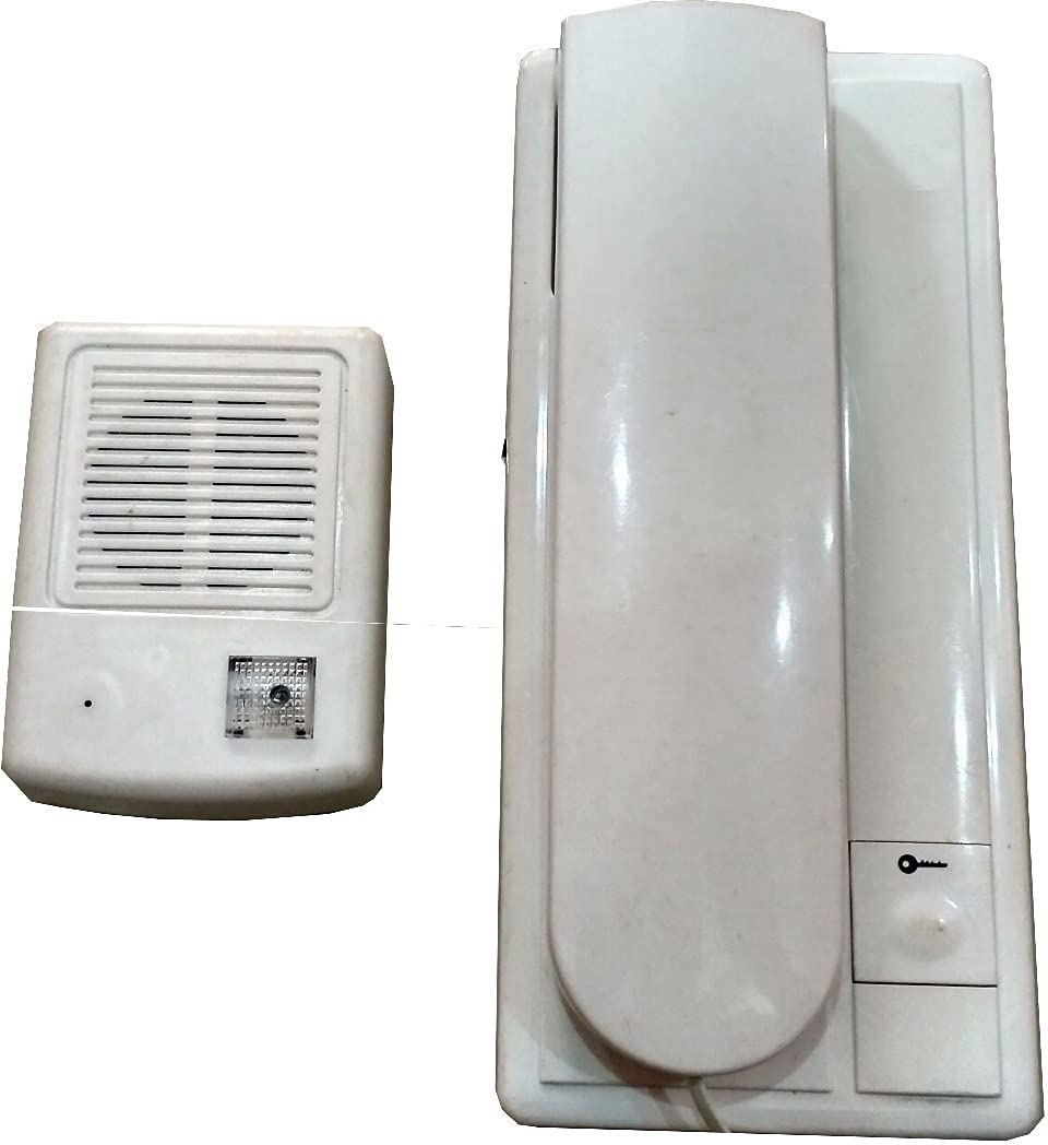Jenix Audio Door Phone Security System for Villa, Multi Flat, One to One Intercom, Phone for Lock with 220V AC Operated