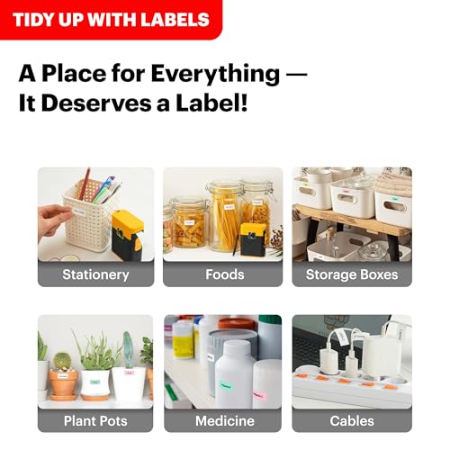 Image of KODAK Label Maker Machine + 12-Pack Refills Bundle, Safe Blade Label Printer for Office, School & Home Organization, Yellow