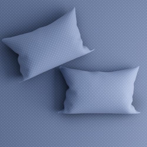 Image of Wakefit 100% Cotton 160 TC Flat Printed Bedsheet, Amara King Size (104x104 Inches) / (2.64m*2.64m) with 2 Pillow Covers Amara, King