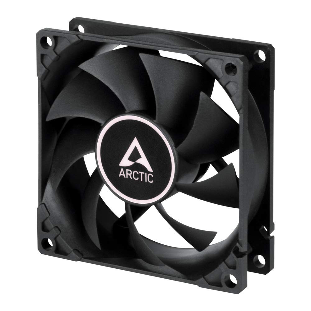 ARCTIC F8 Silent - PC Fan, 80mm Case Fan, Very Quiet Motor, Computer, Almost inaudible, Push- or Pull Configuration, Fan Speed: 1200 RPM - Black