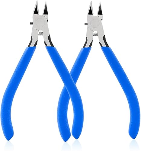 Miniatura 8 de Cortadores de alambre de 5 pulgadas para componentes electrónicos, cortadores laterales CR-V para manualidades, cortadores diagonales ultra