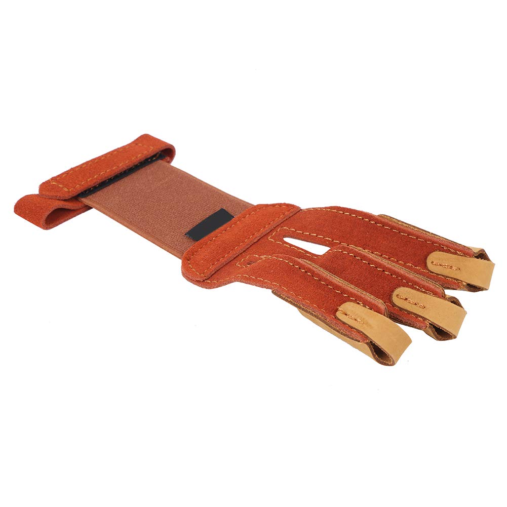 Keenso Finger Guard Tiro con L'Arco, 3 Guanti protettivi per Le Dita, Tradizionale equipaggiamento Protettivo per tiro con L' ricurvo