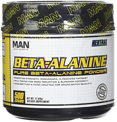 Man Sports Beta-Alanine. Carnosine Supplement to Boost Muscle Strength and Endurance (250 Servings)