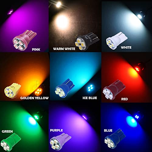 PA LED 20PCS T10 168 194 Luz Panel LED 12V Blanca miniatura 6